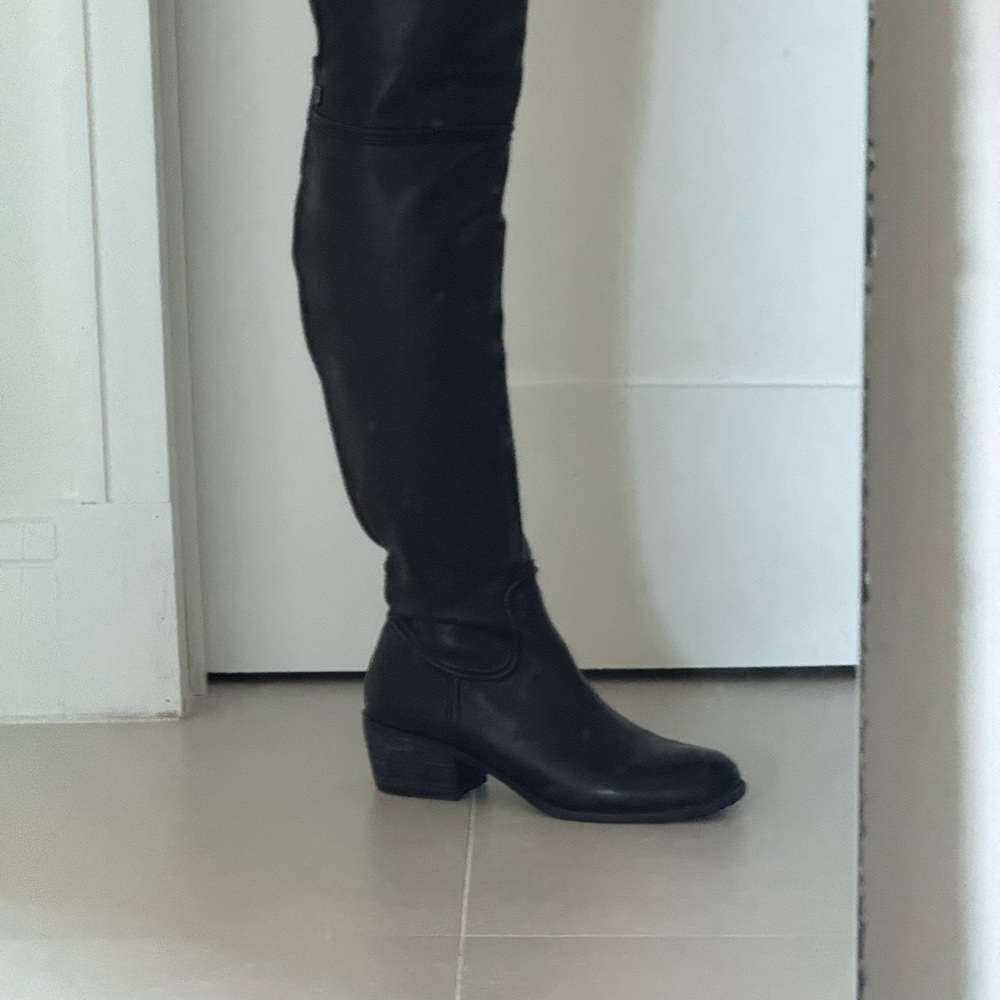 Sam Edelman Black Sleek Over the Knee Boots